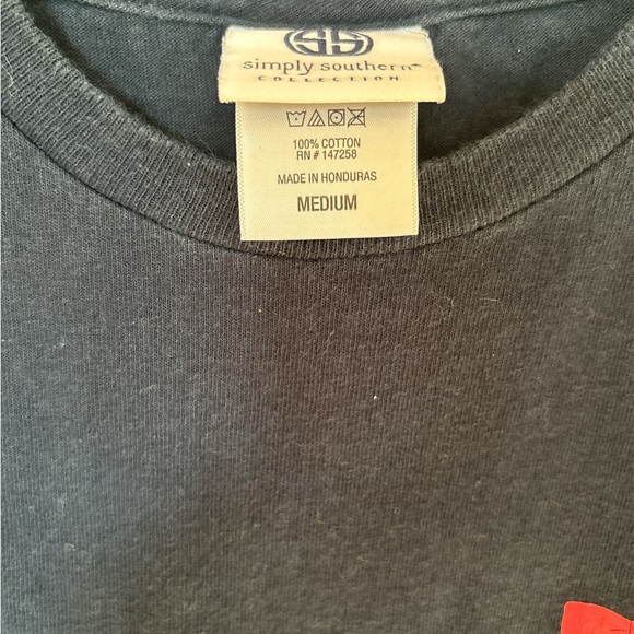 Simply Southern Navy Elephant Let Go Let God Long Sleeve Shirt - Picture 4 of 6